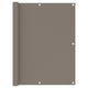 Vidaxl balkonscherm 120x600 cm oxford stof taupe