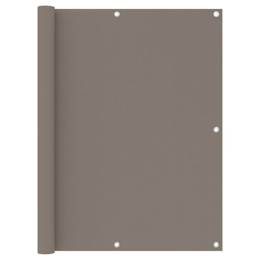 Vidaxl balkonscherm 120x600 cm oxford stof taupe