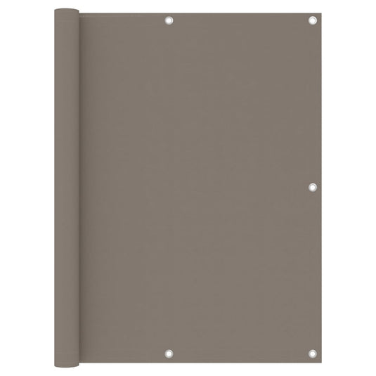 Vidaxl balkonscherm 120x600 cm oxford stof taupe