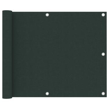 Vidaxl balkonscherm 75x600 cm oxford stof donkergroen