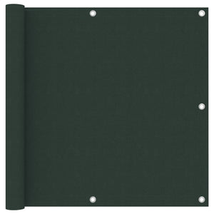 Vidaxl balkonscherm 90x300 cm oxford stof donkergroen