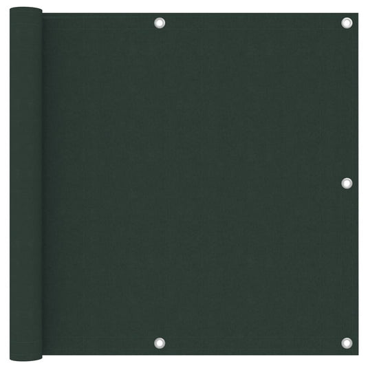 Vidaxl balkonscherm 90x500 cm oxford stof donkergroen