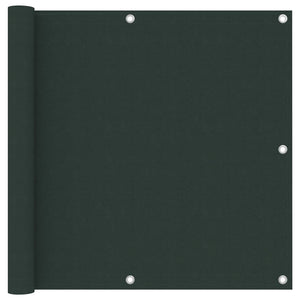 Vidaxl balkonscherm 90x600 cm oxford stof donkergroen