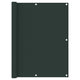 Vidaxl balkonscherm 120x600 cm oxford stof donkergroen