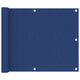 Vidaxl balkonscherm 75x400 cm oxford stof blauw