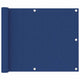 Vidaxl balkonscherm 75x500 cm oxford stof blauw