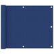 Vidaxl balkonscherm 75x600 cm oxford stof blauw
