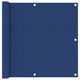 Vidaxl balkonscherm 90x400 cm oxford stof blauw