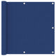 Vidaxl balkonscherm 90x600 cm oxford stof blauw