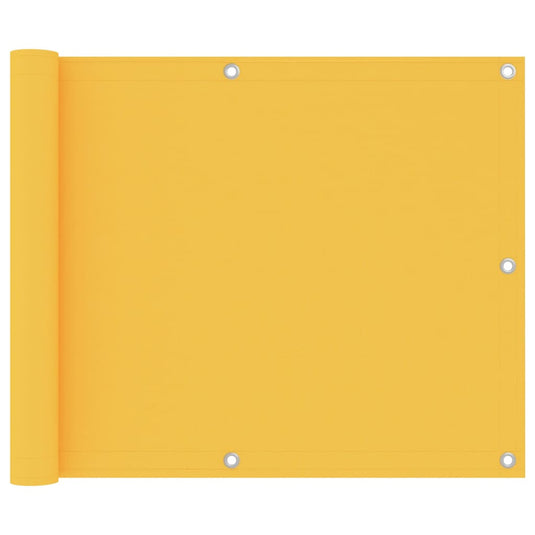 Vidaxl balkonscherm 75x400 cm oxford stof geel