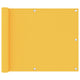 Vidaxl balkonscherm 75x500 cm oxford stof geel