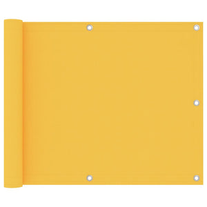 Vidaxl balkonscherm 75x600 cm oxford stof geel