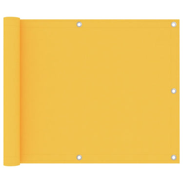 Vidaxl balkonscherm 75x600 cm oxford stof geel