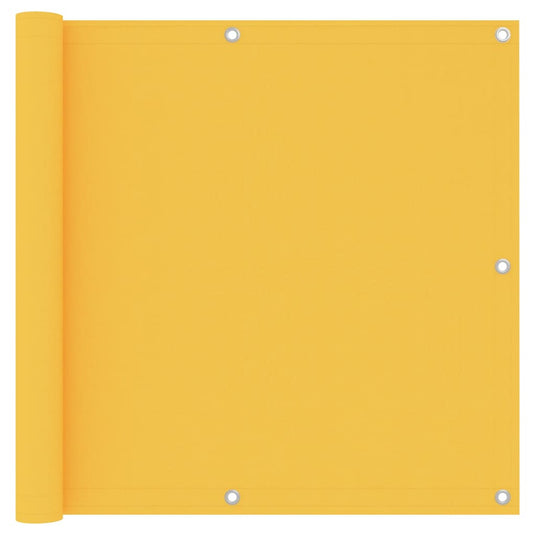 Vidaxl balkonscherm 90x300 cm oxford stof geel