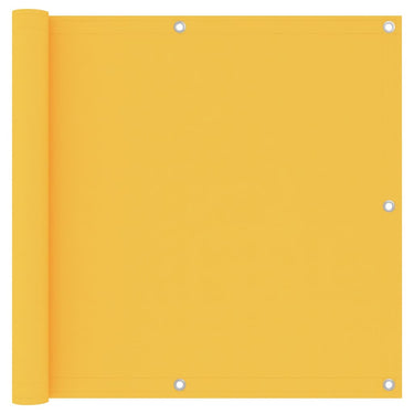 Vidaxl balkonscherm 90x600 cm oxford stof geel