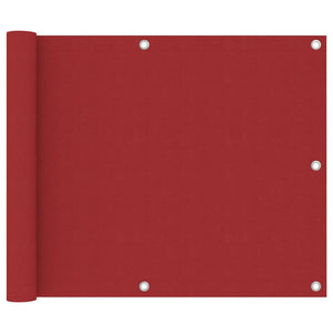 Vidaxl balkonscherm 75x400 cm oxford stof rood