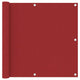 Vidaxl balkonscherm 90x500 cm oxford stof rood