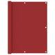 Vidaxl balkonscherm 120x300 cm oxford stof rood