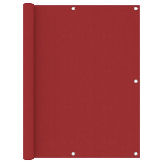 Vidaxl balkonscherm 120x500 cm oxford stof rood