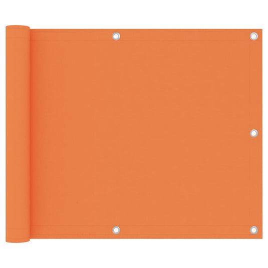 Vidaxl balkonscherm 75x500 cm oxford stof oranje