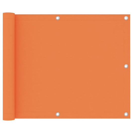 Vidaxl balkonscherm 75x600 cm oxford stof oranje