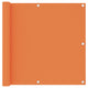 Vidaxl balkonscherm 90x400 cm oxford stof oranje