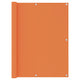 Vidaxl balkonscherm 120x300 cm oxford stof oranje