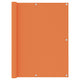 Vidaxl balkonscherm 120x600 cm oxford stof oranje