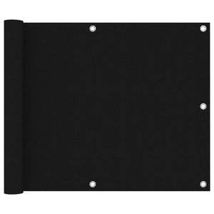 Vidaxl balkonscherm 75x500 cm oxford stof zwart