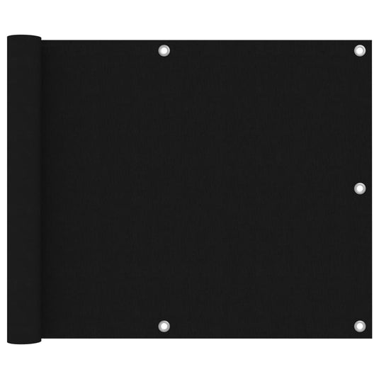 Vidaxl balkonscherm 75x500 cm oxford stof zwart