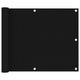 Vidaxl balkonscherm 75x500 cm oxford stof zwart