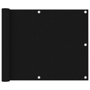 Vidaxl balkonscherm 75x600 cm oxford stof zwart