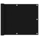 Vidaxl balkonscherm 75x600 cm oxford stof zwart