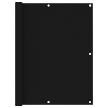 Vidaxl balkonscherm 120x600 cm oxford stof zwart