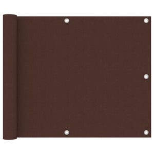 Vidaxl balkonscherm 75x400 cm oxford stof bruin
