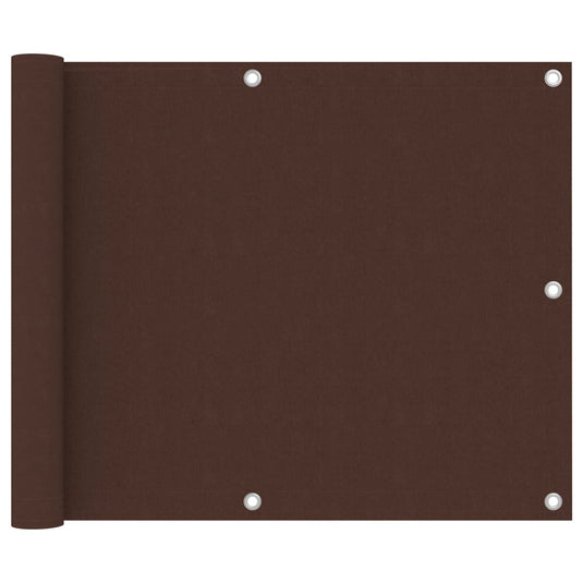 Vidaxl balkonscherm 75x500 cm oxford stof bruin