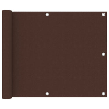 Vidaxl balkonscherm 75x500 cm oxford stof bruin