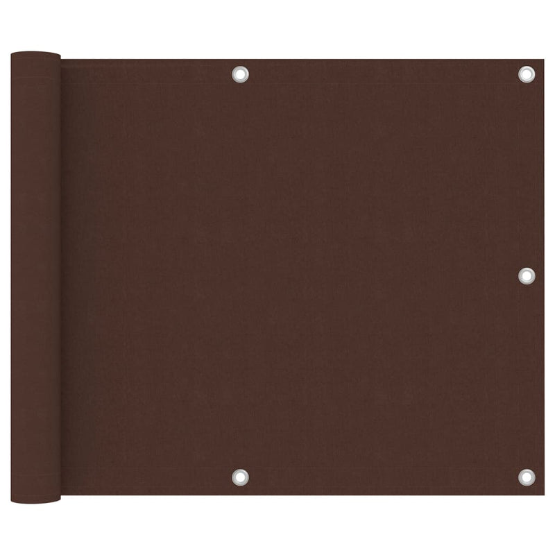 Load image into Gallery viewer, Vidaxl balkonscherm 75x500 cm oxford stof bruin
