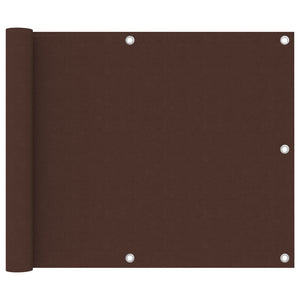 Vidaxl balkonscherm 75x600 cm oxford stof bruin