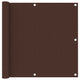 Vidaxl balkonscherm 90x300 cm oxford stof bruin