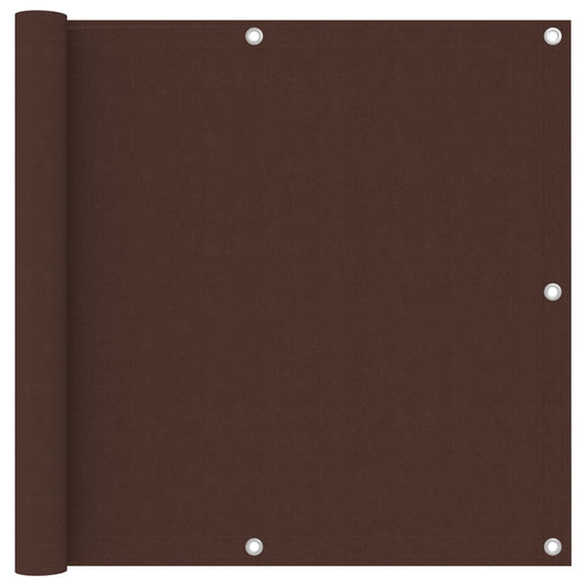 Vidaxl balkonscherm 90x600 cm oxford stof bruin