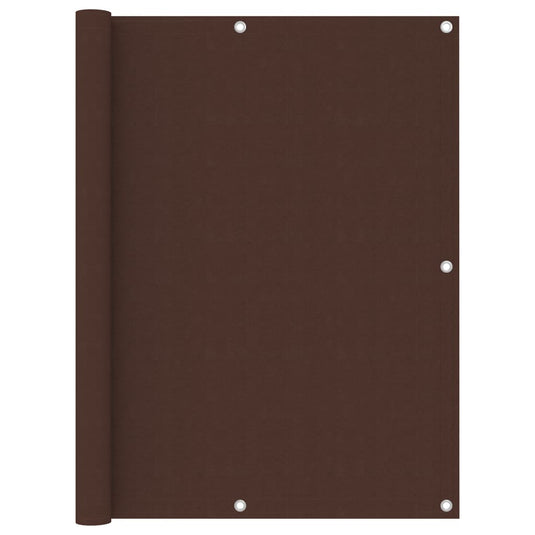 Vidaxl balkonscherm 120x400 cm oxford stof bruin