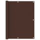 Vidaxl balkonscherm 120x600 cm oxford stof bruin