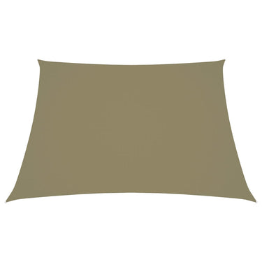 Vidaxl zonnezeil trapezium 2 4x3 m oxford stof beige