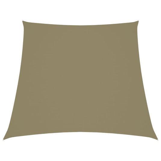 Vidaxl zonnescherm trapezium 3 4x3 m oxford stof beige
