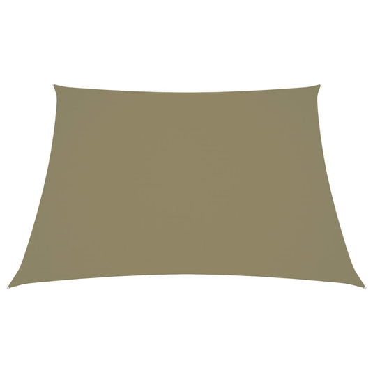 Vidaxl zonnescherm trapezium 3 4x3 m oxford stof beige