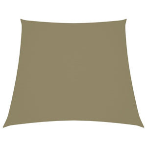 Vidaxl zonnezeil trapezium 3 5x4 m oxford stof beige