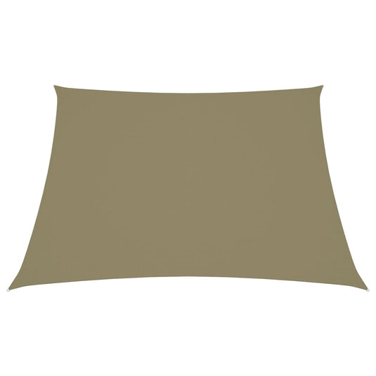Vidaxl zonnezeil trapezium 3 5x4 m oxford stof beige