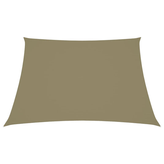 Vidaxl zonnescherm trapezium 4 5x4 m oxford stof beige