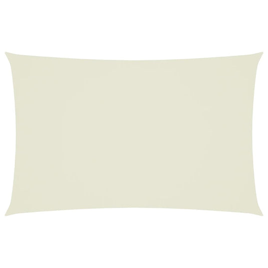 Vidaxl zonnescherm rechthoekig 2,5x5 m oxford stof crèmekleurig